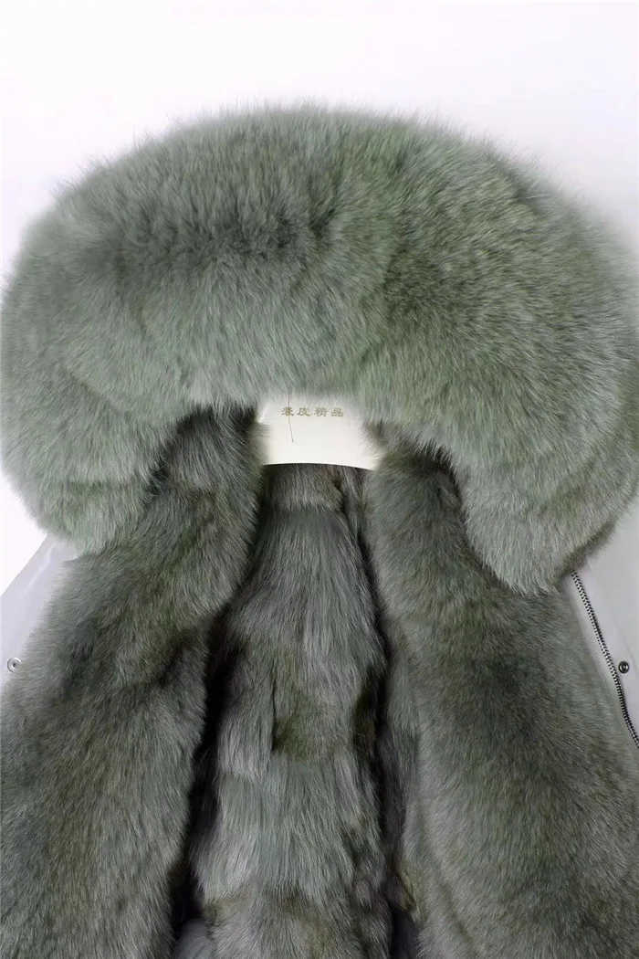 Chaquetas Mujer Женская парка из натурального Лисьего меха, зимняя меховая подкладка из натурального Лисьего меха, пальто для женщин