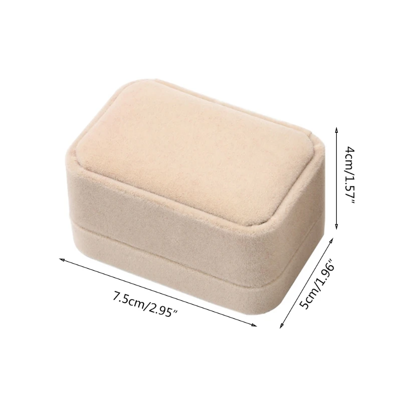 Rolin Roly - Caja De Anillo Con Forma De Corazón Con Iluminación LED Para Arete De Boda, Joyero, Cajas De Regalo Para Propuestas, Compromisos, Bodas Y Aniversarios (azul Real