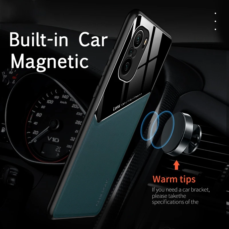 f3poco case leather texure car magnetic holder covers for pocophone little poco f3 f 3 5g pocof3 silicone frame shockproof coque 4