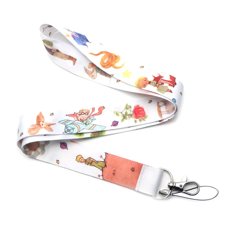 CA194 10 шт./лот Le Petit брелок принц Lanyards Id бейдж держатель ID карты пропуск мобильный телефон USB бейдж держатель ключевой ремень