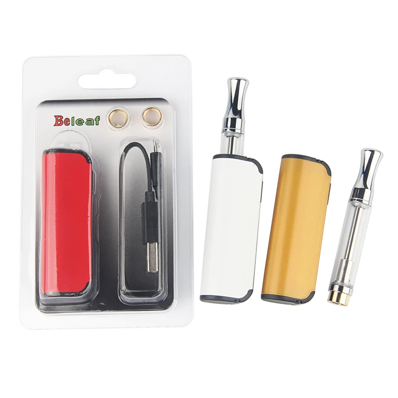 Beleaf толстые масляные картриджи парогенератор CBD комплект 450mAh Box mod Батарея 510 нить vape ручка для нового Керамика резервуар с воском атомайзер для вейпа