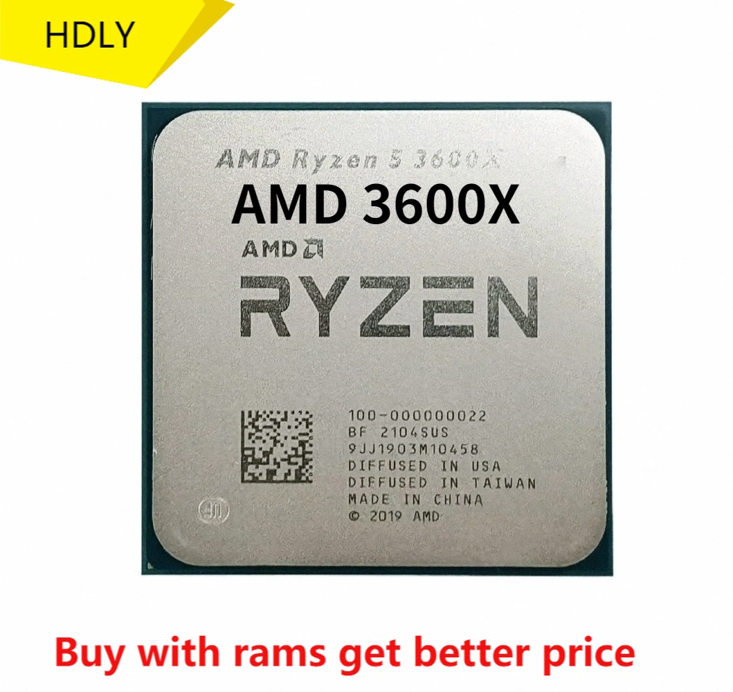 Amd Ryzen 5 3600x R5 3600x 3 8 Ghz Six Core Twelve Thread Cpu Processor 7nm 95w L3 32m 100 Socket Am4 Computer Cables Connectors Aliexpress