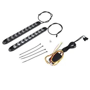 

2pcs Daytime running lights 12V 8W LED Waterproof Universal Switchback
