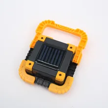 Солнечная USB перезаряжаемая Рабочая лампа наружная аварийная высокая яркость Cob прожектор для кемпинга держатель лампы портативный прожектор