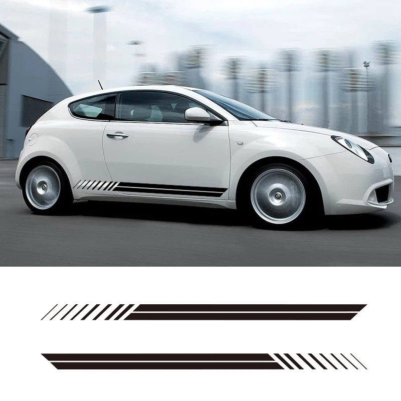 2 шт. автомобильные виниловые наклейки в полоску | Автомобили и мотоциклы