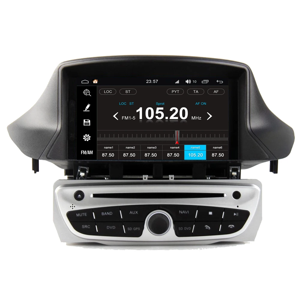Автоаксессуары для Renault Megane III 3 Fluence Android 8 0 сенсорный экран Радио DVD GPS навигация