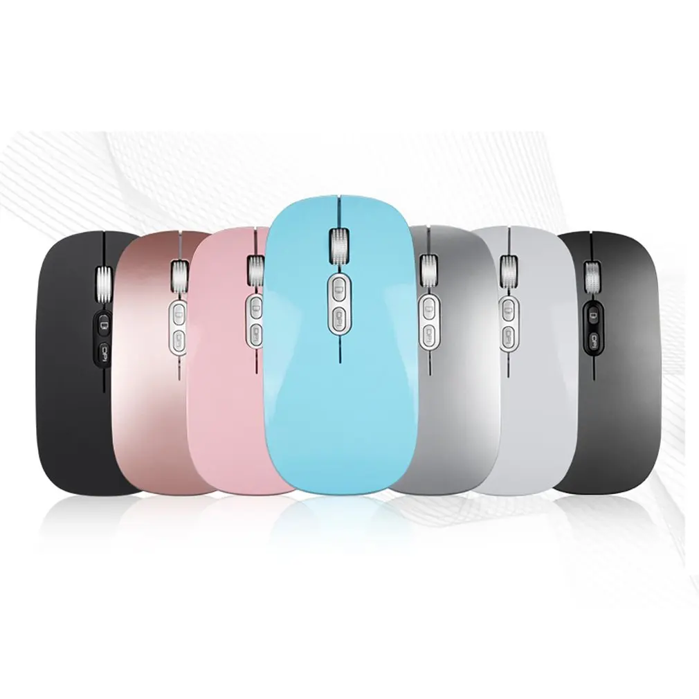 M103 Rechargeable Wireless Mouse Slient Button USB Mini Optical Ultrathin Mice With Charging Cable for Computer Laptop