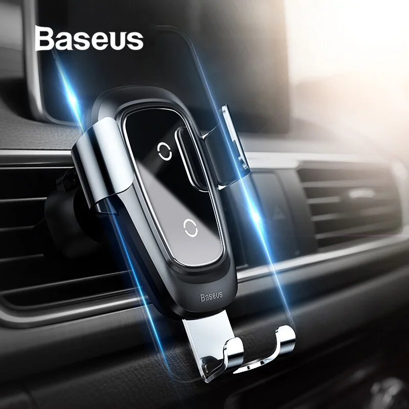  Baseus Qi Drahtlose Ladegerät Auto Telefon Halter für iPhone 11Pro Samsung Handy Halter Stehen Air 