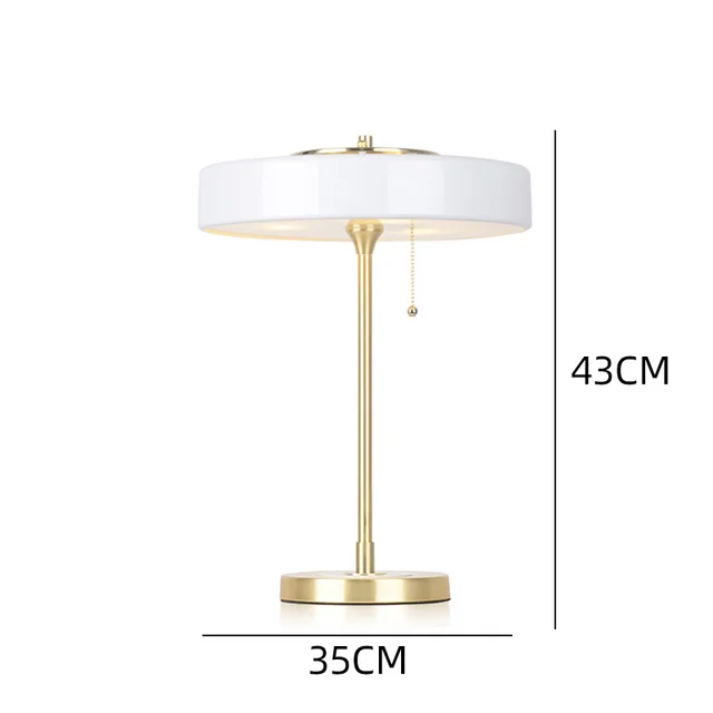 Fashion creative Nordic table lamp American simple bedroom bedside table living room study decorative table lamp LED lamp white