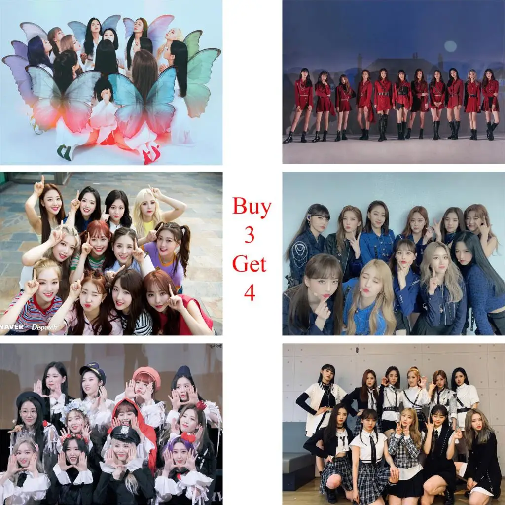 Kpop Loona постеры для украшения стен дома глянцевая бумага бар Спальня