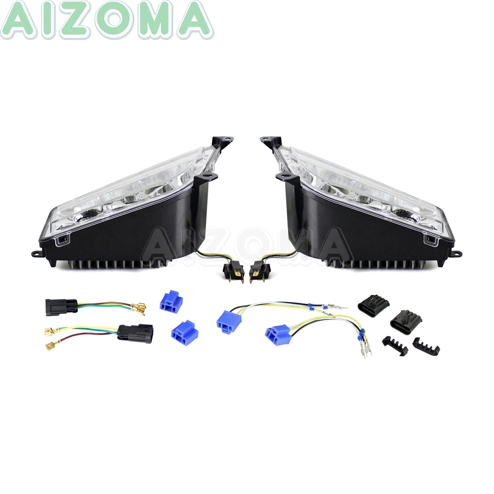 UTV правый+ левый светодиодный передний DRL фары для Polaris RZR 900& RZR 1000 S/XP- Atv ходовые сигнальные фары
