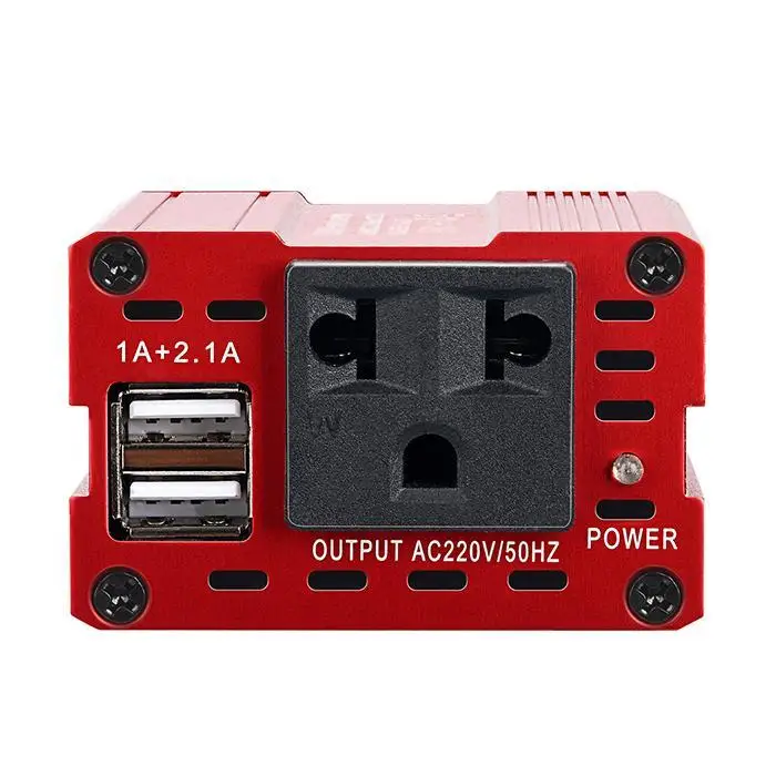 150 Вт автомобильный инвертор питания DC12V к AC110V/220 В двойной 50/60 Гц USB Автомобильное питание 5 в 1A, 2.1A преобразователь напряжения Конвертор трансформатор