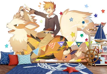 

[Self-Adhesive] 3D Murals For Pokemon 592 Japan Anime Wall Paper mural Wall Print Decal Wall Murals Belly