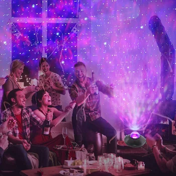 

Remote Control Star Projector Home Theatre Easy Install Nebula Cloud Night Light Romantic Stage Led Game Room Kids Bedroom Music