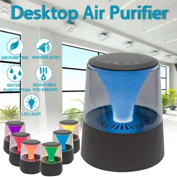 

Household Air Purifier Fog Home Ozone Negative Ion Generator Cleaner 7 Color LED Night Light Ultrasonic USB Changing Office New
