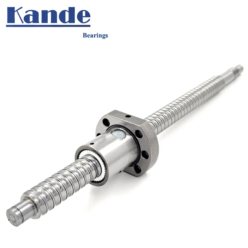 Parafuso de Esferas de Precisão com Porca Única Bola Sfu1204 150 200 250 300 350 400 450 500 550 600 mm c7 1204 Flangeado bk Bf10 Usinagem