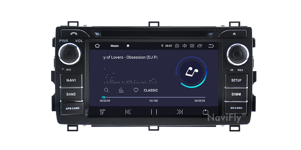 NaviFiy 2 DIN Android 9,0 Восьмиядерный 4G+ 64G Автомобильный dvd-плеер для Toyota Auris 2013- Радио Видео Мультимедиа navegacion gps