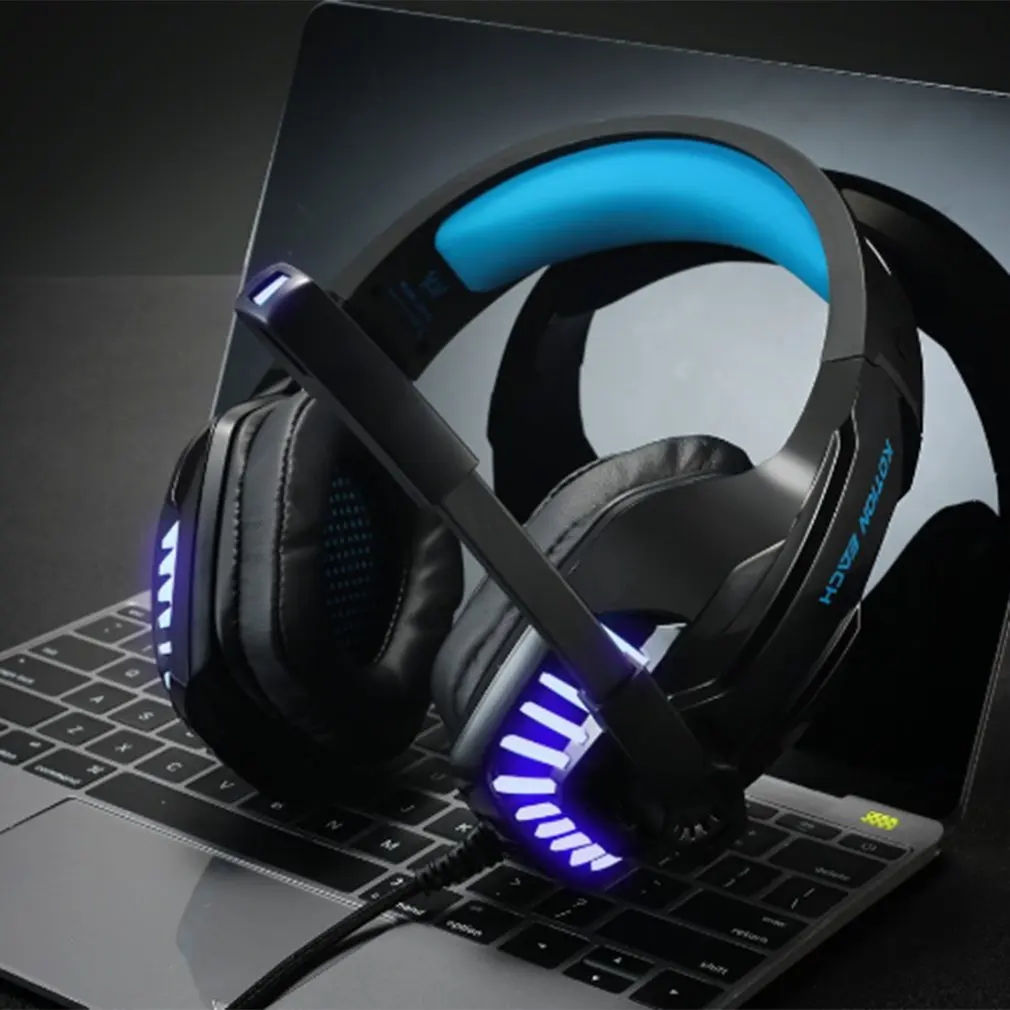 G9100 Headphone 3 5mm Double Terminal Wired PC Games Headset with Microphone Over The Head Gamers Tool For PC Laptop