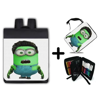 

PACK BACKPACK AND CASE SPOOF POWERFUL GREEN school