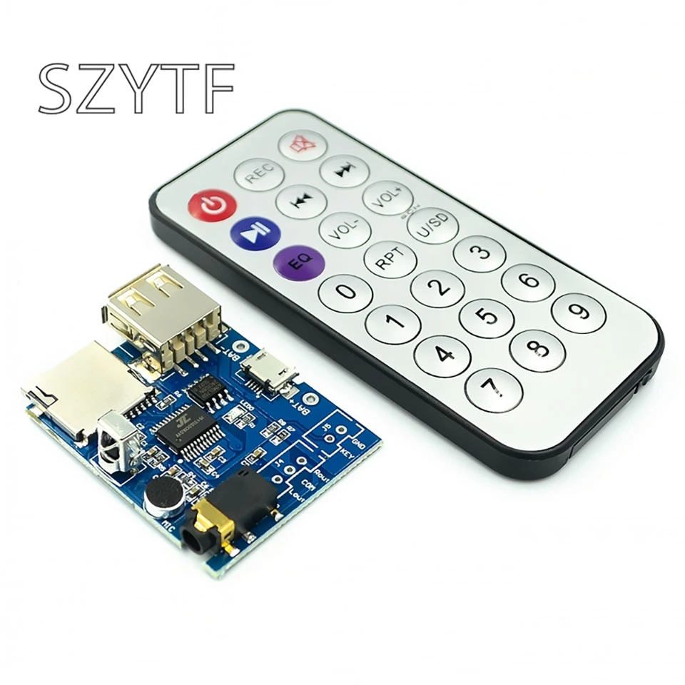 MP3 WAV and WMA decoding board nondestructive recording usb TF card | Электронные компоненты и принадлежности