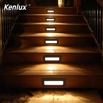 

Outdoor Lighting 6W Garden Yard Step Stairs Footlight Surface Mounted Corner wall Lamp for Garden/Building Hall/Hotell/Villa
