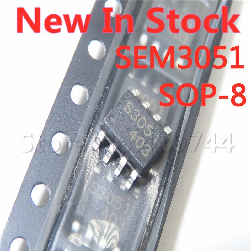 

Чип питания S3051 SEM3051 SOP-8 LCD, 5 шт./лот, в наличии новый оригинальный IC