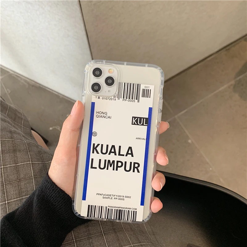 Мода провинции билетов иллюстрации чехол для телефона для iphone XS Max XR X 7 8 Plus 11 11Pro Max ультра тонкий мягкий ТПУ чехлы накладки