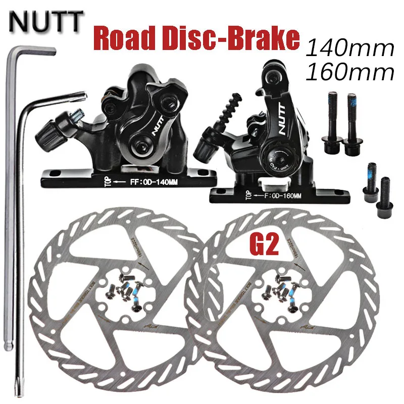 Bike Hydraulic Disc Brakes Calipers Mechanical pull 160//180mm rotors Front Rear