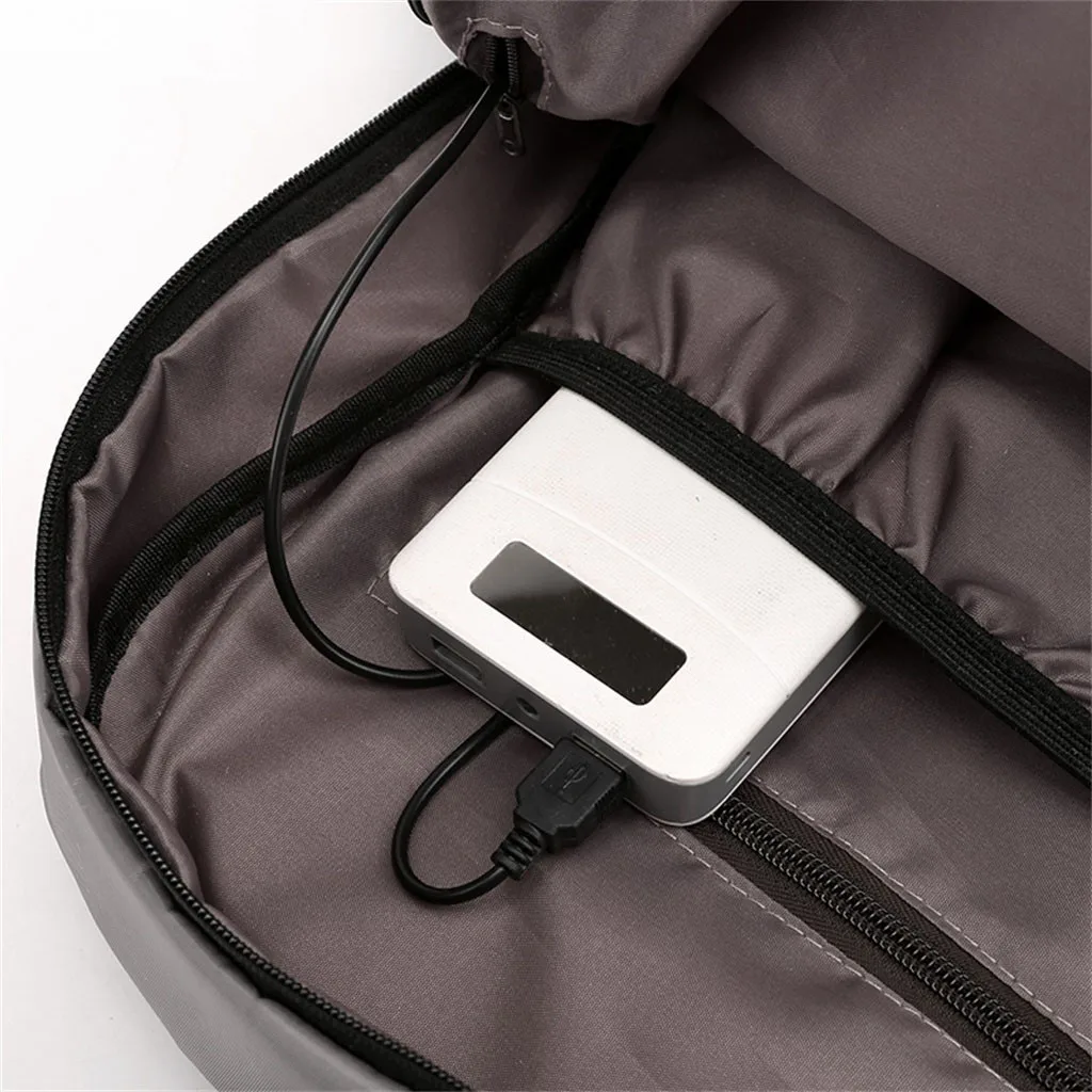 Рюкзак для ноутбука с защитой от кражи, Usb,, большой деловой рюкзак, Мужская школьная сумка для компьютера, дорожная сумка, Студенческая сумка# N