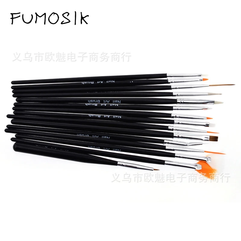 

Nail Brush For Manicure Gel Brush For Nail Art 15Pcs/Set Ombre Brush For Gradient For Gel Nail Polish Painting Drawing