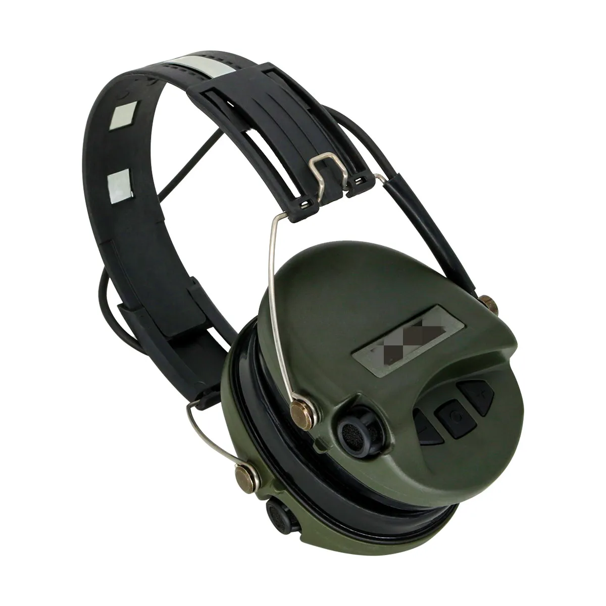 Casque Antibruit Électronique Tactique Tir et Chasse Réduction Sonore Micro Détachable Marron