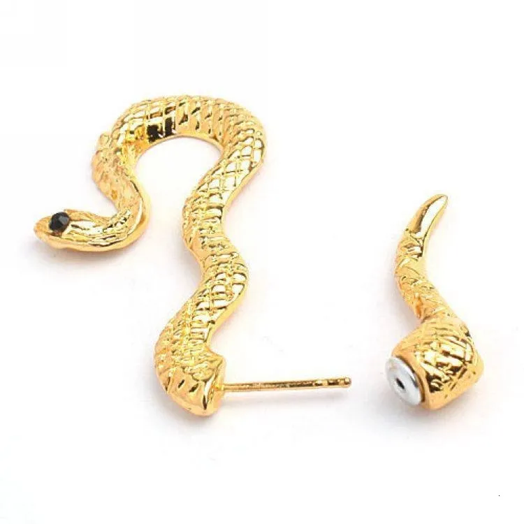 Jiaoyu, 3 цвета, модные, панк, персональные, для ночного клуба, металлические серьги-гвоздики в виде змеи для женщин, серьги в виде животных, ювелирное изделие, 1 шт