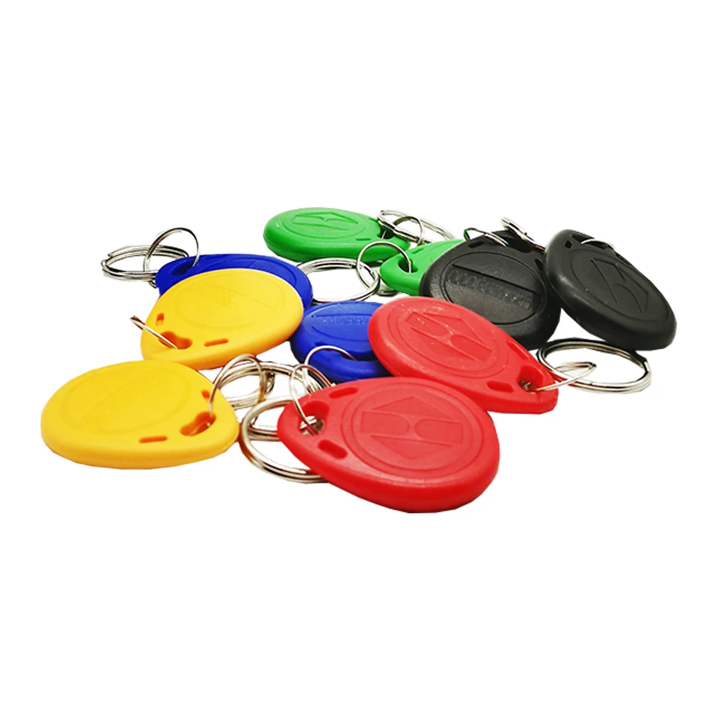 10PCS Read Only TK4100 Proximity 125Khz RFID Keyfobs Card Access Control Key Chain Card rfid blank cards rfid tags stickers blank smart ic cards