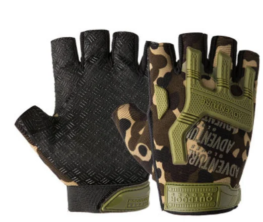 camouflage904 Уличные тактические перчатки, мужские перчатки без пальцев, перчатки для вождения, мужские перчатки с полупальцами, перчатки для верховой езды - Цвет: camouflage904