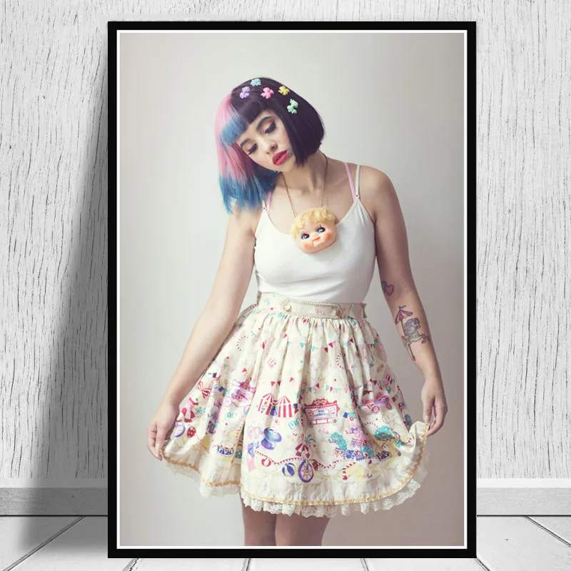 Poster And Prints Melanie Martinez Cute Pop Music Girl Star Wall Art Painting Canvas Wall Pictures For Living Room Home Decor