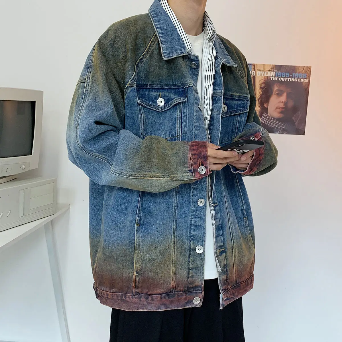 Мужская джинсовая куртка темно-синяя 2020 |