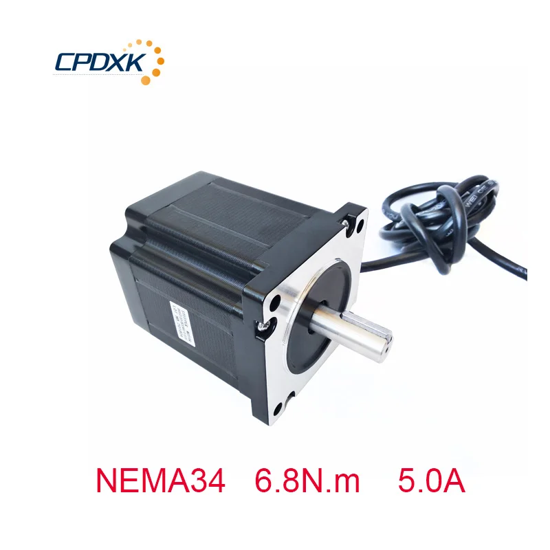 

CNC kit stepper motor NEMA34 86HS100-5004A14-B25 body length 100mm 5.0A 6.8N.m for CNC router