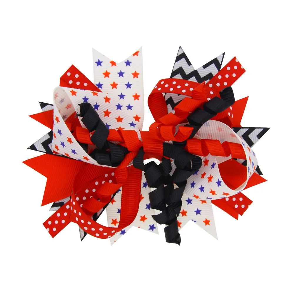 new kids bow hair clip hair band dual-use headdress Newborn kids Bow Headbands Soft Headwear Elastic Head band