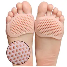 Силиконовые гелевые стельки для носка стопы для женщин; обувь на высоком каблуке; дышащие сотовые стельки на полярда; вставки для пальцев; Прямая поставка