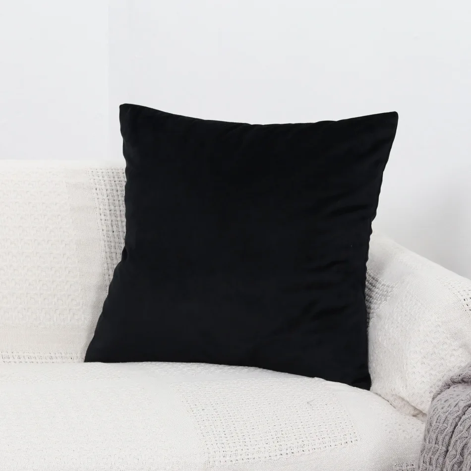 Роскошный серый бархатный чехол для подушки, наволочка, зеленый, желтый, розовый, синий, белый, черный, Декоративные диванные подушки для дома - Цвет: 56