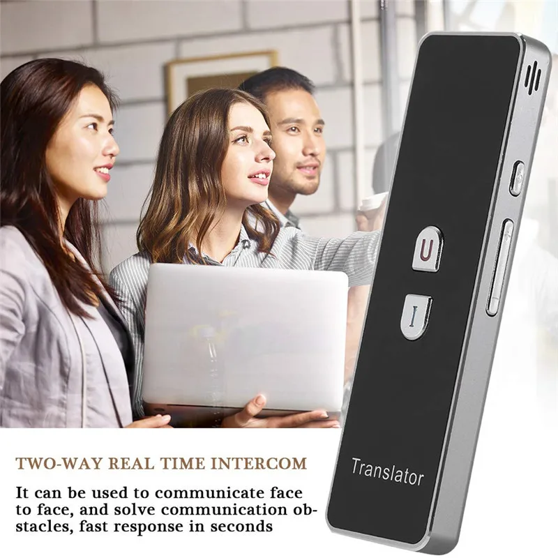 

Portable Intelligent Voice Translator Speech 2.4G Smart Pocket Interpreter Real-time Language Translator Support 40 Languages