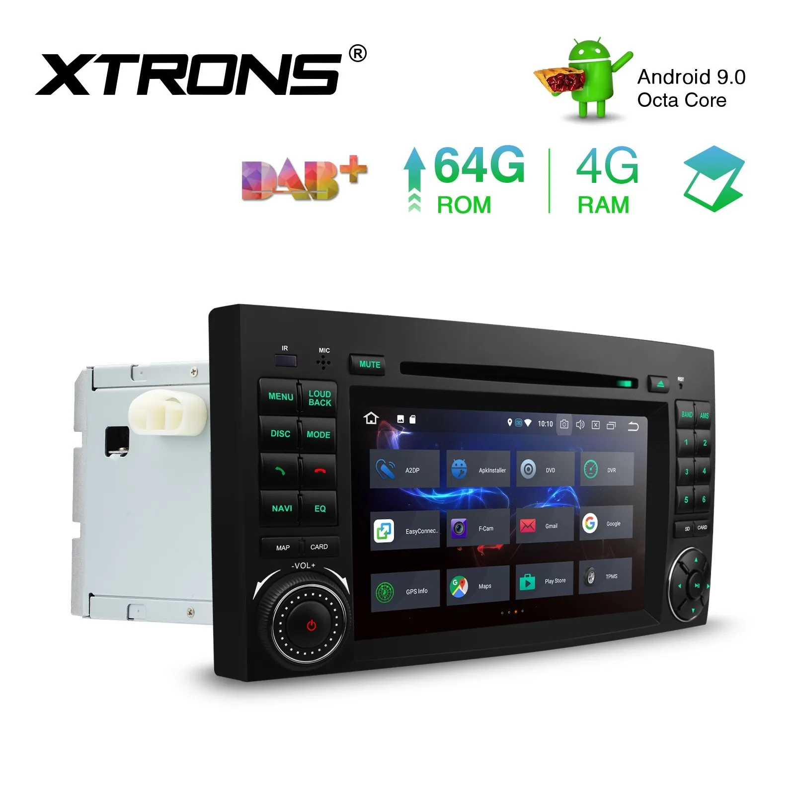Discount 7" Android 9.0 Pie OS Car DVD Multimedia Navigation GPS Radio for Mercedes-Benz B-Class W245 2005-2011 & Sprinter W906 2006-2012 2