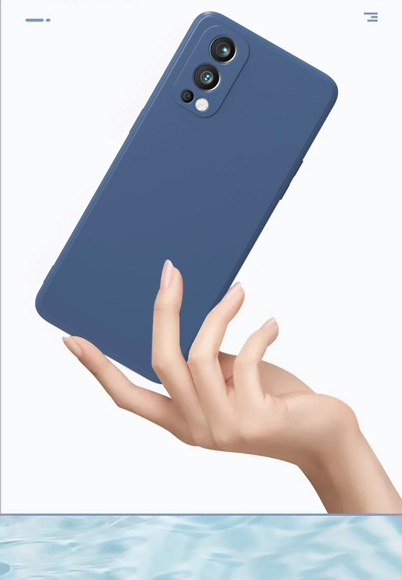 Original quadratische Hülle aus flüssigem Silikon für Oneplus Nord 2 5G, weiche Rückseitige Abdeckung für Oneplus Nord CE 5G für One plus 9 8 8T 7_voghion.com
