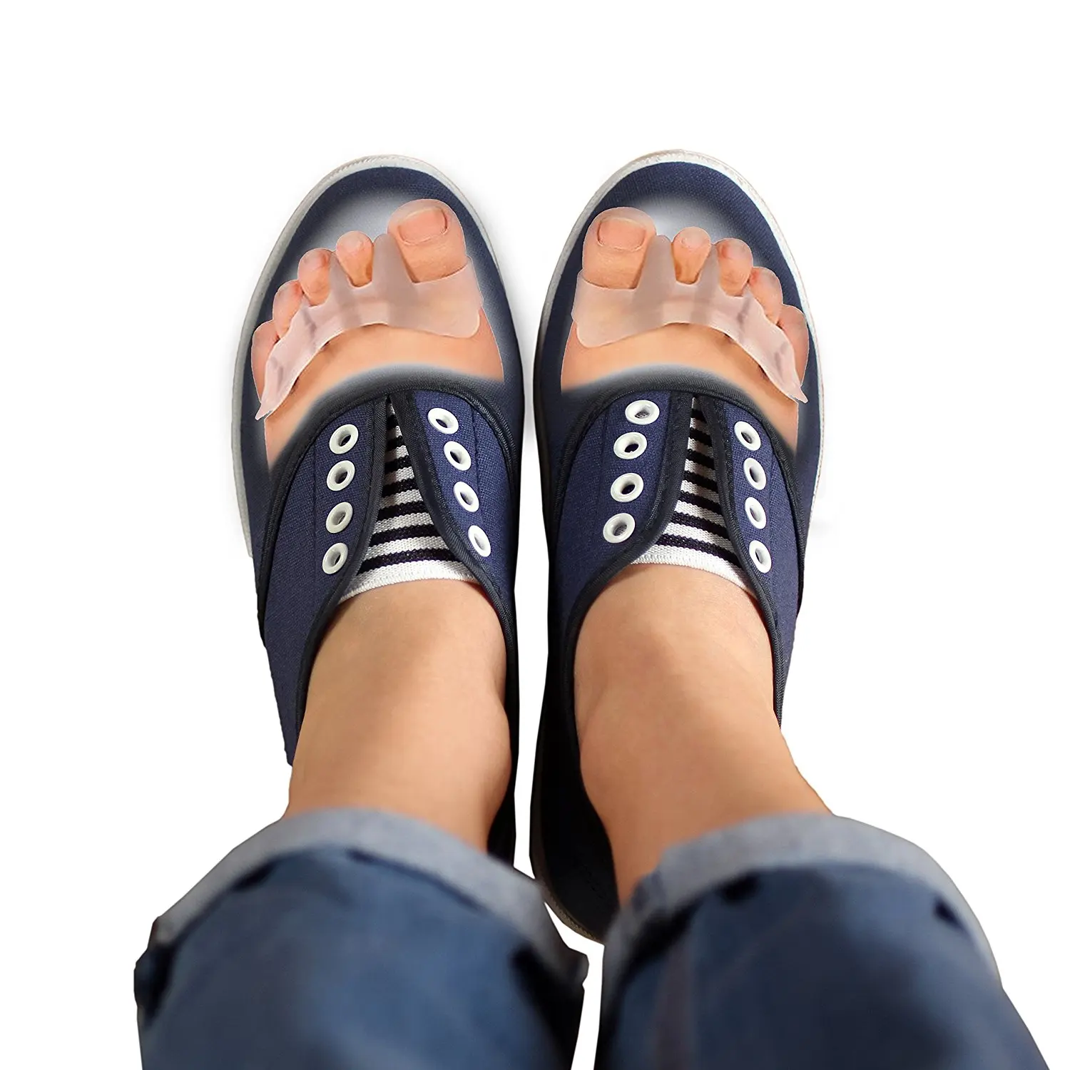 Hallux Valgus Toe Corrector Separator Bunion Orthotics Pedicure Adjuster Feet Care Tool 2pcs