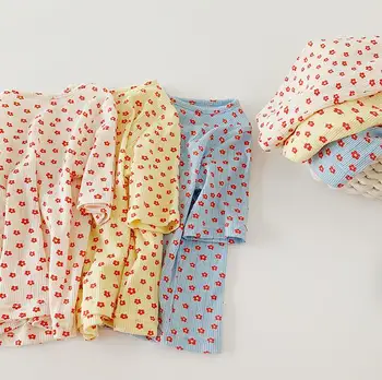 

2020 new girls 2 pcs set t-shirt+shorts fashion summer cotton girls suit 2-7 years HO891