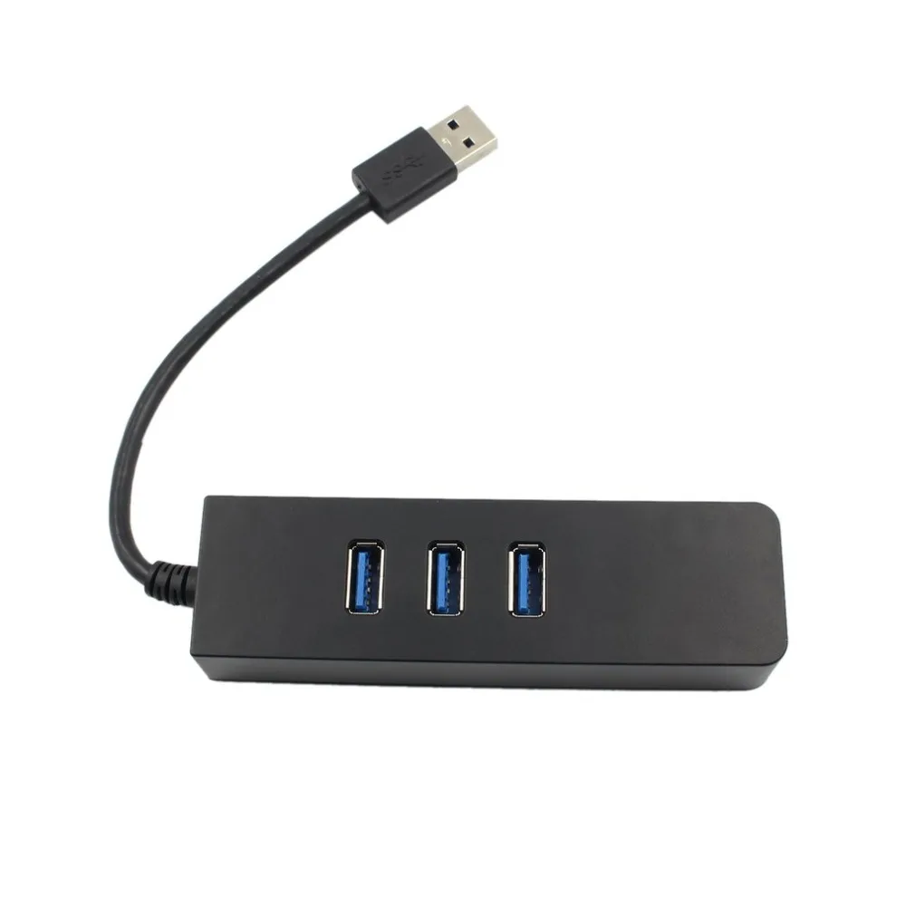 USB 3,0 концентратор Gigabit Ethernet Lan RJ45 сетевой адаптер концентратор с 3 портами USB к RJ45 Внешний сетевой кабель разветвитель для Mac PC
