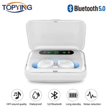Настоящие Bluetooth 5,0 наушники F9 TWS беспроводные наушники спортивные наушники с громкой связью 3D стерео игровая гарнитура с микрофоном зарядная коробка Новинка