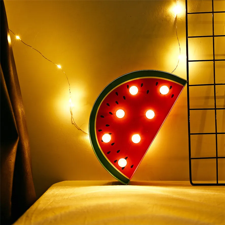 New Party LED Fruit And Plant Shape Modeling Lamp Night Light 1PC Christmas Party Bedroom Decor Night Light 1008#30