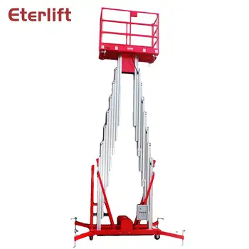 

High quality double mast mobile aluminum alloy elevator aerial work platform