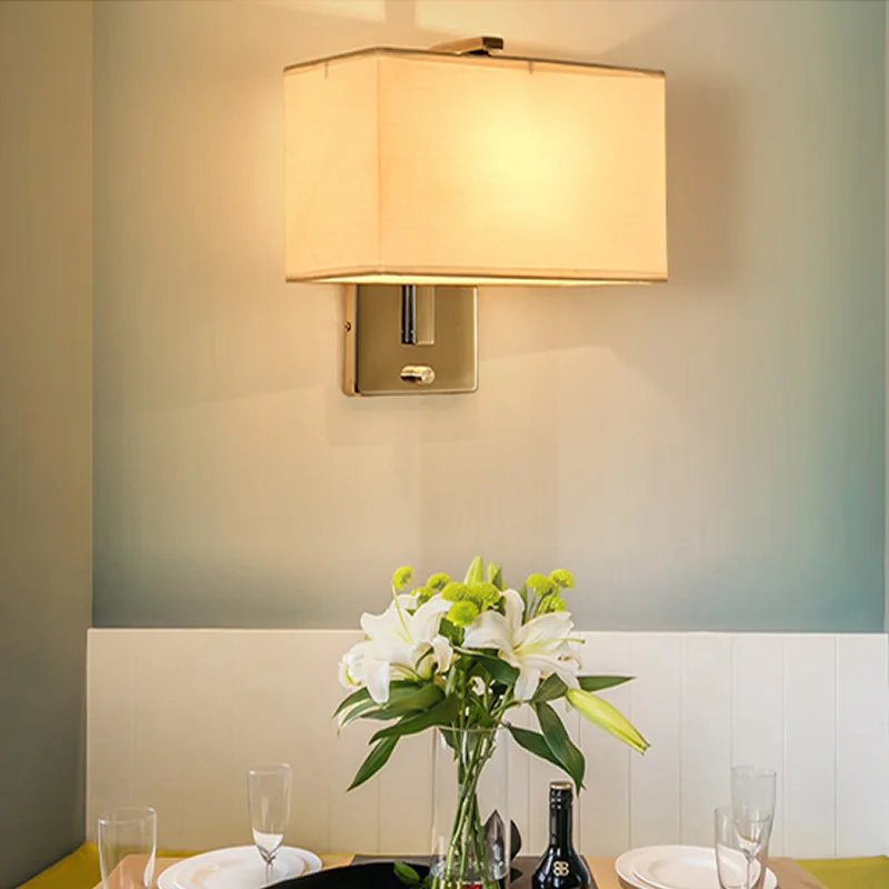 

Manufacturers Direct Selling Modern Minimalist Bedroom LED Wall Lamp Simple Living Room Hallway Wall Lamp Hotel Engineering Beds